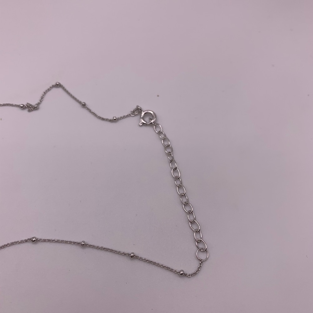 New PAJ 925 Sterling Silver amazonite CZ necklace - Picture 5 of 6